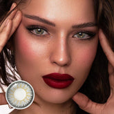 Lentes de contacto de color con prescripción en color gris circón